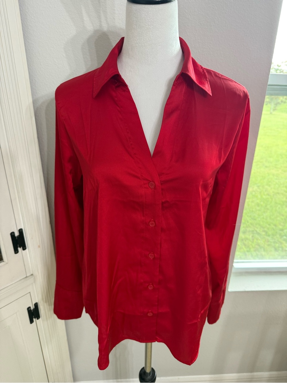 H&M Red Button-Down Shirt